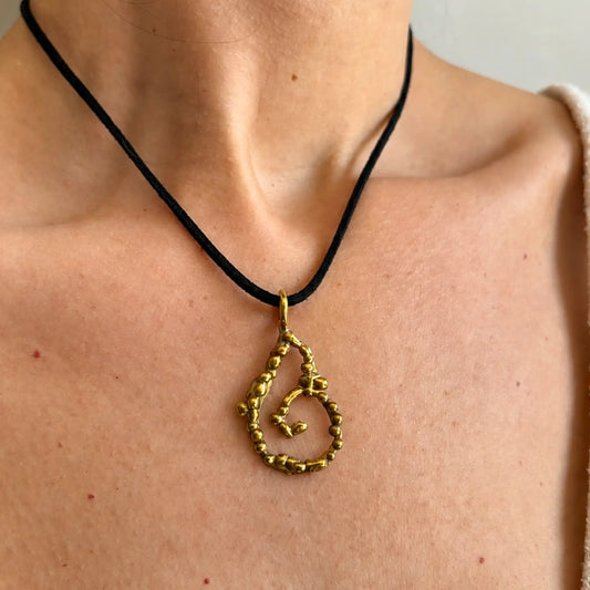 Colgante Caracola Marea Bronce